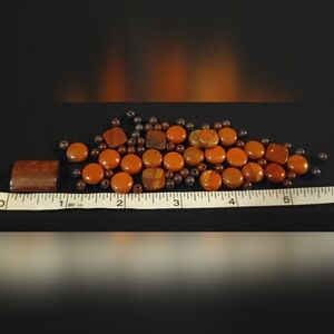 Orange Stone Beads